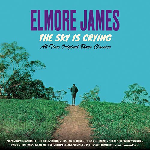 CD cover for Elmore James’ “The Sky Is Crying” with a lone figure.