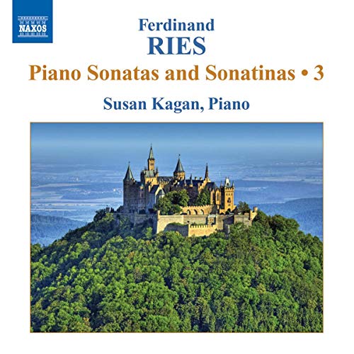 CD cover featuring a castle on a green hill, text details artist and title.