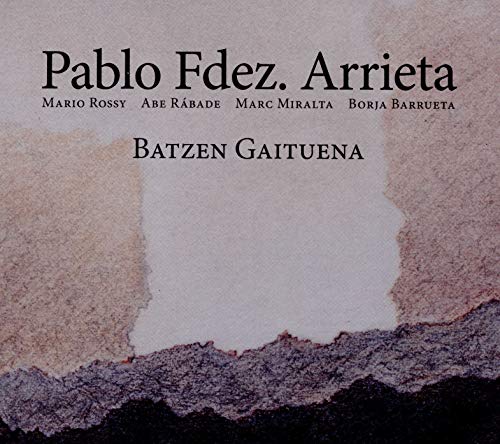 CD cover for Pablo Fedez. Arrieta’s “Batzen Gaituena” with textured background.