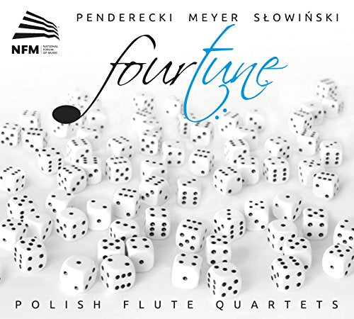 CD cover for "Fourtune" featuring scattered white dice and blue text.