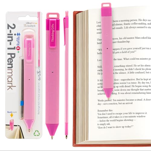 Pen Bookmark Pink with Refills