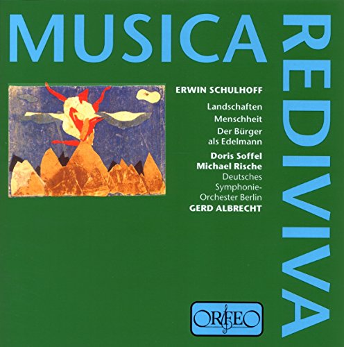 CD cover for Erwin Schulhoff’s “Menschheit” with abstract art and text.