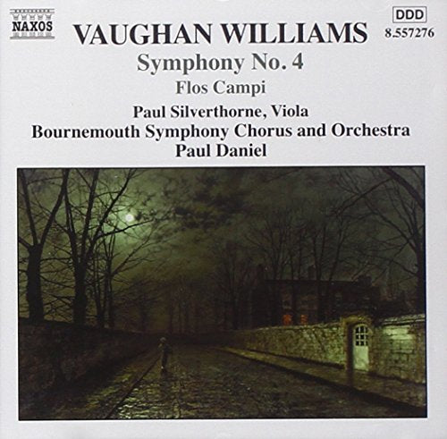 CD cover for Vaughan Williams' Symphony No. 4 with a landscape image.