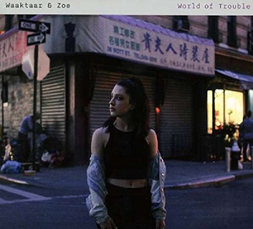 CD cover: woman in a city street, looking left.