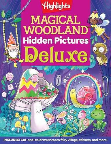 Magical Woodland Puzzles Deluxe : 96 Pages of Magical Recipes, Crafts, Forest Puzzles and Stickers, Search for Mushrooms, Gnomes, Woodland Animals and More