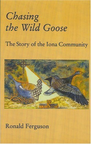 Book cover with yellow background, title text, and an illustration of geese and symbols.