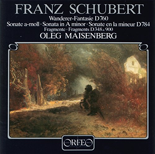 CD cover for Schubert’s “Wandererfantasie” featuring a landscape painting.