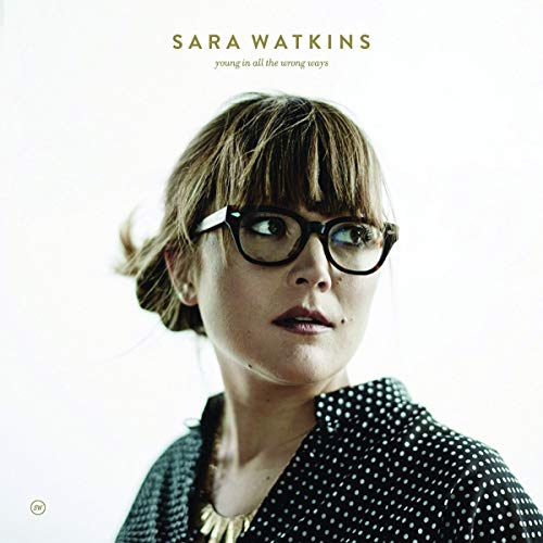 Sara Watkins album cover featuring a portrait of the artist in glasses.