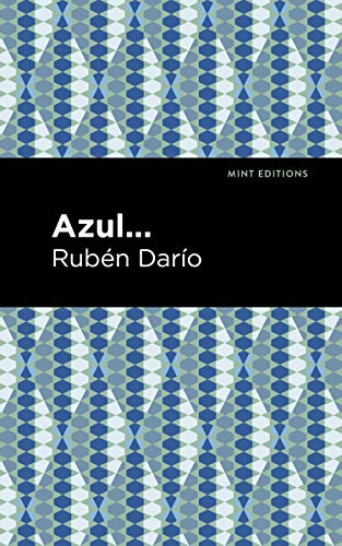 Book cover for "Azul" by Rubén Darío with geometric blue pattern.
