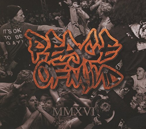 CD cover with crowd scene and distressed orange text: "Peace Of Mind".