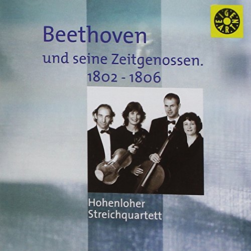 CD cover featuring a string quartet with blue and white background.