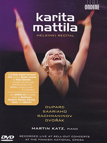 DVD cover featuring opera singer Karita Mattila in a performance pose.