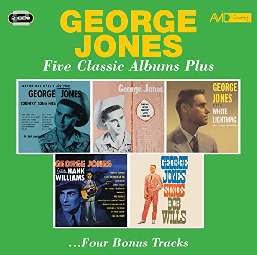 CD cover for George Jones’ “Five Classic Albums Plus” compilation.