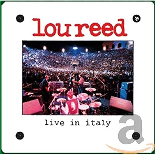 CD cover for "Lou Reed - Live in Italy" with a concert photo.