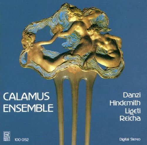 CD cover: Art Nouveau figures in bronze relief with ensemble title.