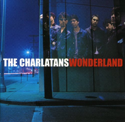 CD cover for The Charlatansā āWonderlandā featuring the band in blue tones.