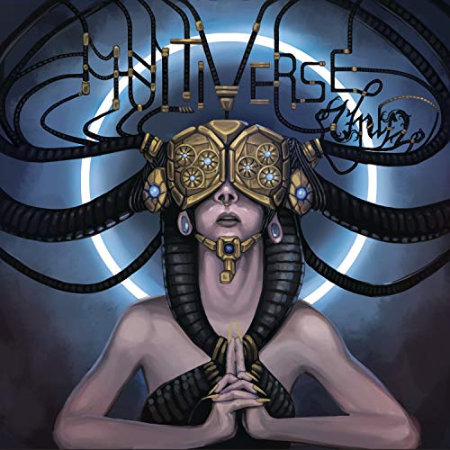 CD cover art: stylized portrait of a person with robotic headgear.