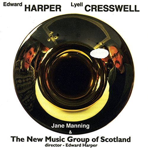 CD cover featuring portraits of two men reflected in a brass instrument.