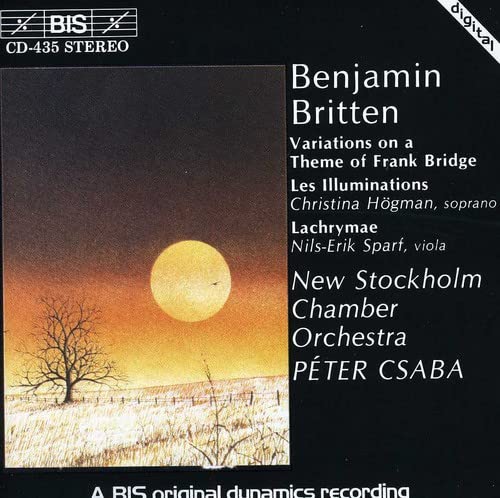 CD cover for Brittenās āVariations on a Theme of Frank Bridge.ā