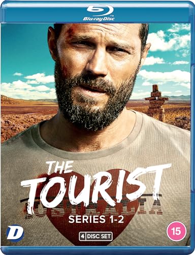 Blu-ray cover for The Tourist Series 1-2 featuring a bearded man in the desert.