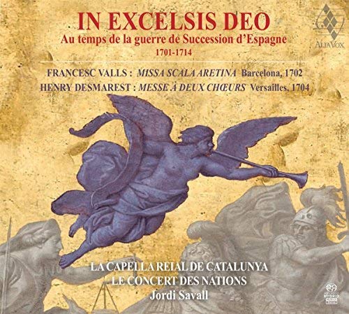 CD cover: Baroque painting of angels and soldiers, text “In Excelsis Deo”.