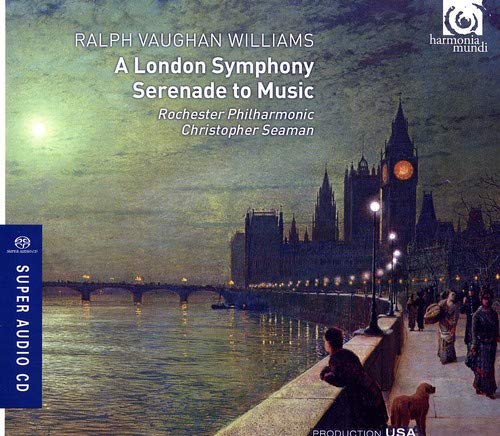CD cover: London cityscape at dusk with Big Ben and people walking.
