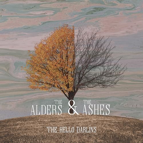 CD cover with split tree image, golden leaves and bare branches.