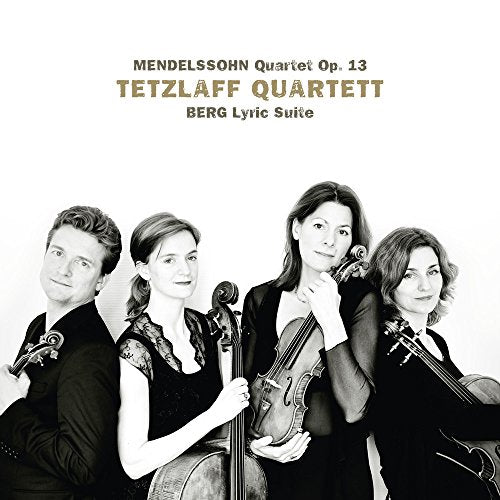 CD cover featuring the Tetzlaff Quartet, four musicians with string instruments.
