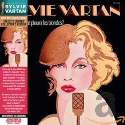 Sylvie Vartan CD cover: blonde singer with microphone, pop art style.