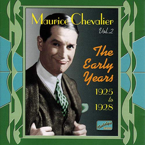 CD cover featuring a young Maurice Chevalier in a suit, 1925-1928.