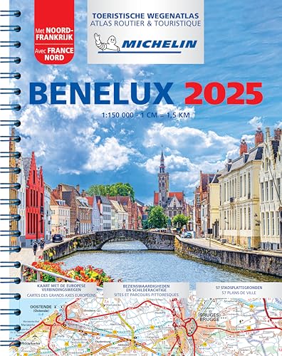 Benelux 2025 - Tourist And Motoring Atlas (A4-Spiral)