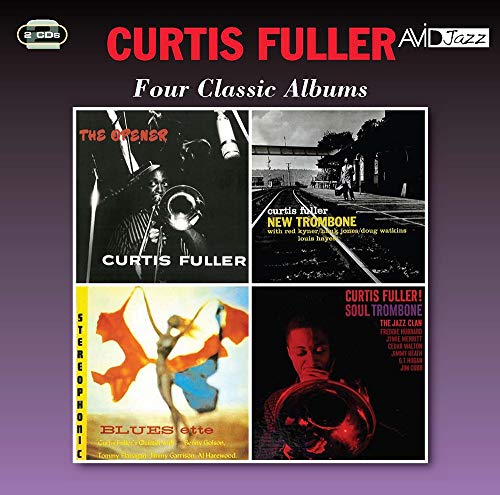 CD cover for Curtis Fuller’s “Four Classic Albums” jazz compilation.