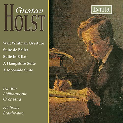 CD cover for Holst’s orchestral suites, featuring a portrait painting.