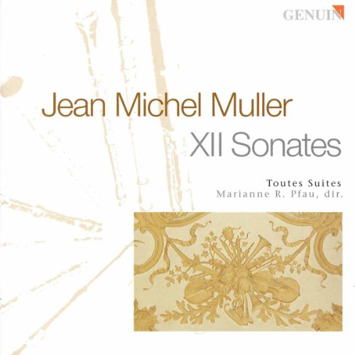 CD cover for Jean Michel Muller’s “XII Sonates” with ornate gold details.