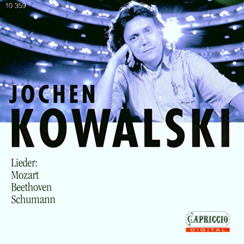 CD cover featuring Jochen Kowalski, a portrait with text and composers’ names.