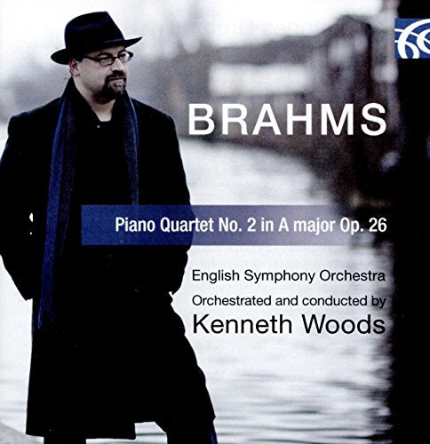 CD cover featuring a portrait of a man with “Brahms” text.