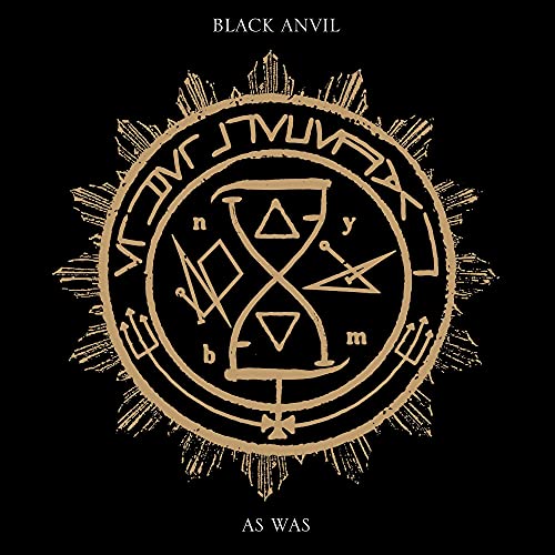 Black Anvil "As Was" vinyl album cover: occult symbol on black background.