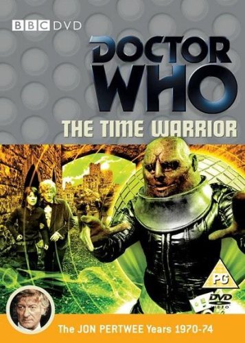 Doctor Who The Time Warrior DVD cover featuring a Sontaran and Jon Pertwee.
