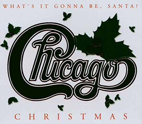 Chicago Christmas album cover with holly and the band’s logo.