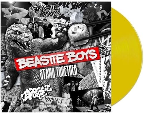 Beastie Boys “Stand Together” vinyl record cover with yellow disc side.
