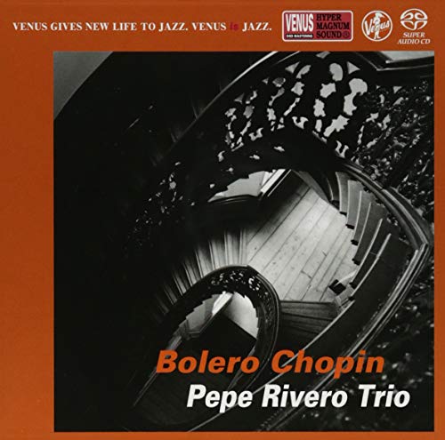 CD cover featuring a spiral staircase with "Bolero Chopin" text.