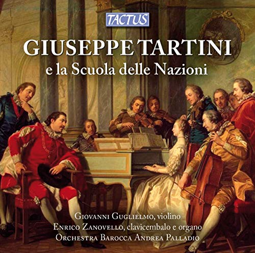CD cover depicting a Baroque-era music lesson with musicians and instruments.