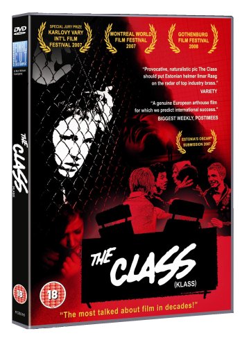 DVD cover for “The Class” featuring students and a wire fence.