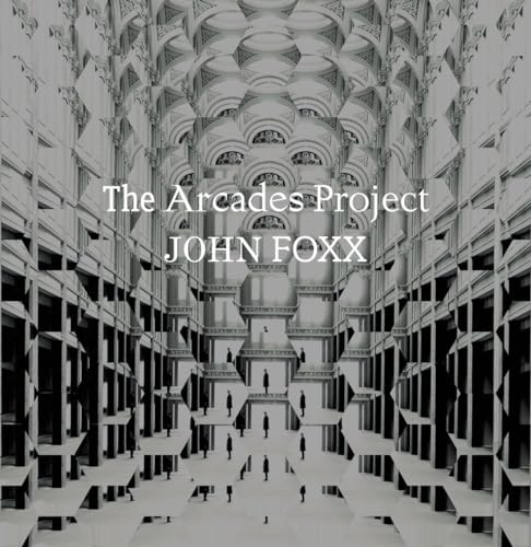 Black and white album cover featuring an endless arcade structure and text.