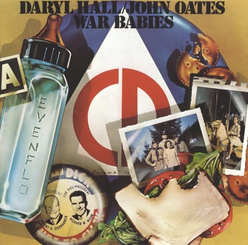 CD cover for Daryl Hall & John Oates’ “War Babies” with vintage imagery.