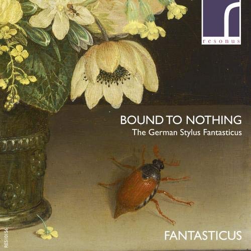 CD cover: still life painting with flowers, vase, and insect.