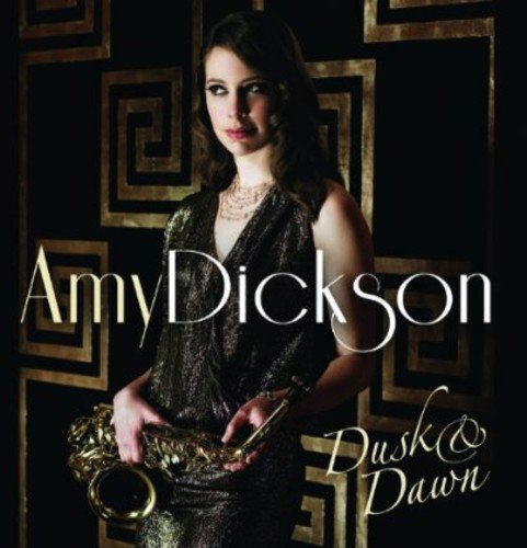 Amy Dickson album cover featuring a woman with a saxophone.