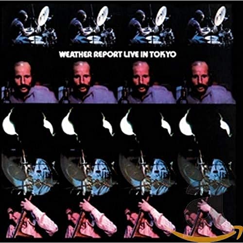 Album cover for Weather Report’s “Live In Tokyo” featuring repeating portraits.