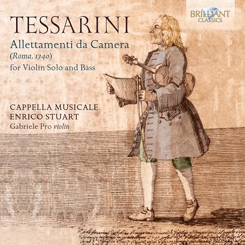 CD cover featuring a sketched portrait of a man with a violin.