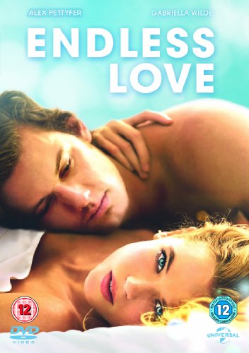 DVD cover for Endless Love featuring a close-up of a young couple lying together.